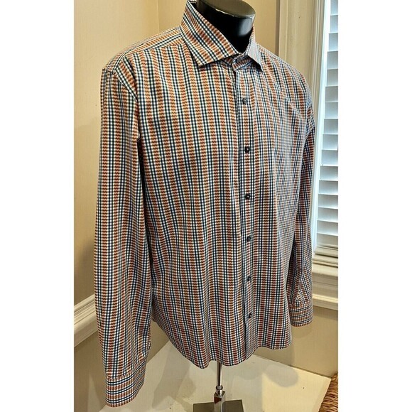 Robert Graham Modern Americana Shirt Mens Sz XL Striped Tailored Fit Preppy - Picture 3 of 13